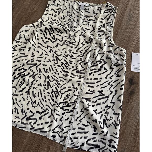 Nine West Black and White Sleeveless Tank Top NWT size Medium - Picture 7 of 8